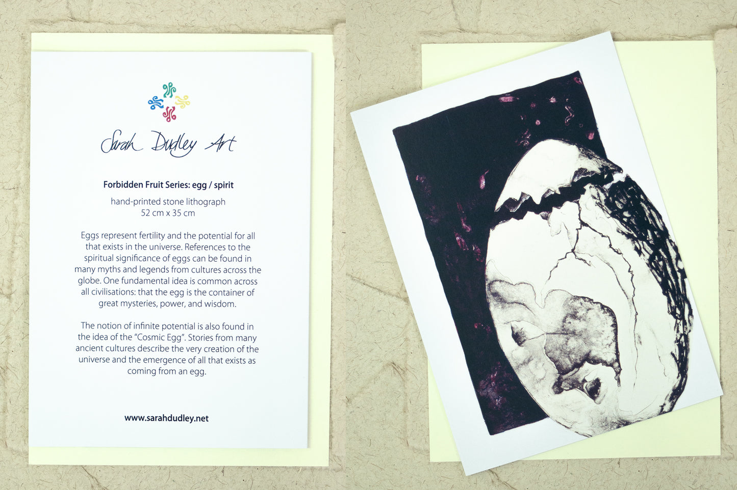 11 Forbidden Fruit Notecards, full set of 10 + bonus card