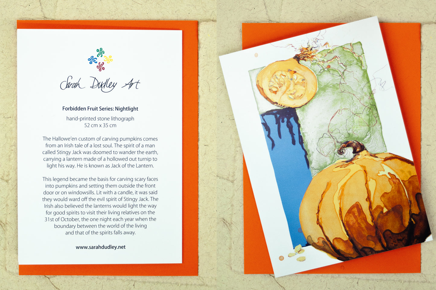 Forbidden Fruit Notecard, "Nightlight"