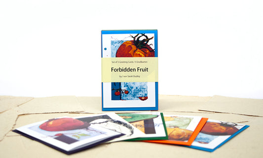 5 Forbidden Fruit Notecards, Set #2